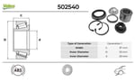 ARKA TEKERLEK RULMANI KIT FORD FİESTA 1.3 2001.11>2008.06