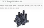 ATEŞLEME BOBİNİ MAZDA - 121 III JASM. JBSM - 1.25- 1.3 96-03. MAZDA - 2 DY - 1.25-1.4-1.6 03-