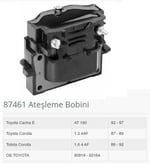 ATEŞLEME BOBİNİ TOYOTA COROLLA 1.6 4 AF 88-92