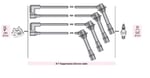 BUJI KABLOSU 626 IV 1.8İ 2.0İ HB 16V DOHC FS (AMZ626)