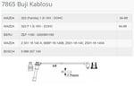 BUJI KABLOSU 7865 MAZDA 323 F 15 I 16V 94>98