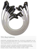 BUJİ KABLOSU LAND ROVER - DEFENDER STATİON WAGON L D - 3.9 V8 4×4 98-.DISCOVERY I LJ. LG - 3.9 V8 4×4 93-98. RANGE ROVER II LP - 3.9 4×4 94-02. RANGE ROVER II LP - 4.0 4×4 98-02. RANGE ROVER II LP - 4.6 4×4 94-02