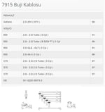 BUJİ KABLOSU SAFRANE 2.5İ 20V N7V 96-