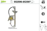 CAM MEKANİZMASI ARKA SOL SAAB 9-3 YS3F