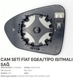 CAM SETİ FİAT EGEA/TİPO ISITMALI SAĞ