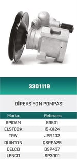 DİREKSİYON POMPASI HİDROLİK ASTRA F1.7D-VECTRA A2.0i-1.7D HATTAT/HEMA