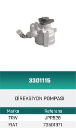 DİREKSİYON POMPASI HİDROLİK DOBLO 1.2-PALIO - SIENA1.28V 46541004 HATTAT/HEMA