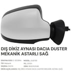 DIŞ DİKİZ AYNASI ASTARLI DESENLİ SAĞ DUSTER 2009>