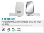 DIŞ DİKİZ AYNASI MEKANİK REFLEKTÖRLÜ BEYAZ SOL J9 PREMİER 04> M012.2312
