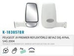 DIŞ DİKİZ AYNASI MEKANİK REFLEKTÖRLÜ BEYAZ SAĞ J9 PREMİER 04> M012.2311