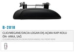 DIŞ KAPI KOLU ÖN ARKA SAĞ CLIO SYMBOL MEGANE LOGAN ODH500.2012