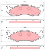 DISK BALATA JEEP-CHEROKEE/HAMMER/AMC/R-WRAG ON GDB1207
