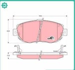 DISK BALATA LEXUS-SC430,IS200,300 ON GDB3235