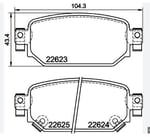 DİSK BALATA MAZDA 3/6 ARKA YM GDB2172