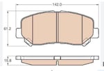 DISK BALATA MAZDA CX-5 2011-- ON KDY93328Z, K0Y13328Z, K0Y13323Z GDB3562