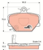 DISK BALATA MERCEDES SMART-CABRIO ROADSTER GDB1365