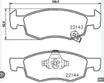 DISK BALATA OPEL CORSA E 1.2,1.4,1.3CDTI ON GDB2099