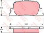 DISK BALATA TOYOTA CAMRY ARKA GDB3278