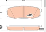DISK BALATA TOYOTA LAND CRUSER ARKA GDB3491 GDB3491