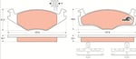 DISK BALATA VW-GOLF-JETTA/SEAT ON GDB459-1219 GDB454
