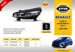 FAR KOMPLE SAĞ FULL LED MOTORLU RENAULT CLIO V HATCBACK 2023-->  FAZ 2  BALLAST BEYİN DAHİL