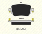 FREN BALATASI ARKA AUDI A1 A1 SPORTBACK Q3 25110 175 04 ANS KD13 2511017504ANSKD13