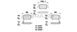 FREN BALATASI ARKA AVENSIS 2009-> AURIS 1.6 D4D 2015-> RAV4 2015->