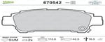 FREN BALATASI ARKA AVENSIS VERSO 2.0 VVTI 01>09 AVENSIS VERSO 2.0 D4D 01>05