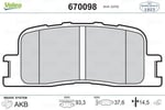 FREN BALATASI ARKA CAMRY 2.0 2.4 3.0 01>06 LEXUS ES 300 3.0 01>06