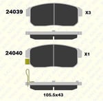 FREN BALATASI ARKA CHEVROLET CRUZE 24039 144 05 ANS KD13 2403914405ANSKD13
