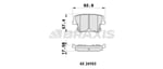 FREN BALATASI ARKA CHRYSLER 300C 04>12 LANCIA THEMA 3.6 3.0D 11>