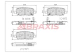 FREN BALATASI ARKA CUBE JUKE 10 > PULSAR 14 > Q50 Q60 Q70 13 > GRAND VITARA II 03 >