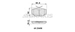 FREN BALATASI ARKA DISCOVERY 2 98-04 RANGE ROVER 94-01 CLASSIC 