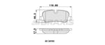 FREN BALATASI ARKA DISCOVERY 3 05-09  DISCOVERY 4 2.7-3.0-5.0 10-16  RANGE ROVER SPORT 05-13 3.0-5.0