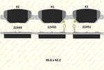 FREN BALATASI ARKA FIAT EGEA SEDAN FASTBACK ESTATE 1.3D 1.4 1.6D 22449 173 05 MSH KD13