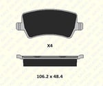 FREN BALATASI ARKA FORD GALAXY MONDEO S-MAX 24496 169 14 MSH KD11 2449616914MSHKD11