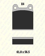 FREN BALATASI ARKA MERCEDES 200/280 W114-W115- W123-W126 21035 155 04 ANS KD13