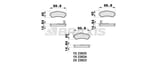 FREN BALATASI ARKA NISSAN ALMERA 1995-2000 MAXIMA 2000-2003 (ABS LI ARACLAR ICIN)