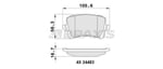 FREN BALATASI ARKA PASSAT B7 10> SHARAN 10> TIGUAN 07> / A6 01> Q3 11> / ALHAMBRA 10>