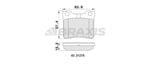 FREN BALATASI ARKA V-CLASS 638/2 97>03 VITO 638 97>03 , P406 P605 P607 95>08