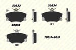 FREN BALATASI ÖN ALFA ROMEO 145-146-155 LUC.- SPİDER ARGENTA BARCHETTA PANDA PANDA VAN PUNTO PUNTO CABRIO PUNTO VAN REGETA REGETA WEEKEND RİTMO RİTMO CABRIO RITMO II SEICENTO TEMPRA TEMPRA SW TIPO UNO 20833 171 25 ANS KD13