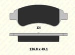 FREN BALATASI ÖN CITROEN BERLINGO PANELVAN/VAN C2 C3 II C4 C-ELYSEE II XSARA PICASSO 24101 190 24 ANS KD13 2410119024ANSKD13
