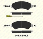 FREN BALATASI ÖN CITROEN JUMPER DUCATO BOXER MİNİBÜS/OTOBÜS PANELVAN/VAN PLATFORM ŞASİ 24466 190 25 ANS KD20 2446619025ANSKD20