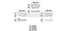 FREN BALATASI ON COROLLA D4D 07-12 AURIS D4D 07-12 COROLLA 1.4 D4D 2013->