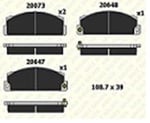 FREN BALATASI ÖN FIAT 127 131 132 RİTMO RİTMO II X 1/9 20073 173 05 ANS KD13