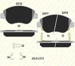 FREN BALATASI ÖN FIAT EGEA HATCHBACK SEDAN SW 22476 194 15 MSH KD13