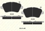 FREN BALATASI ÖN FORD B MAX B MAX VAN FIESTA VI TOURNEO COURIER YM TRANSIT COURIER PANELVAN/VAN YM 25134 167 05 ANS KD13 2513416705ANSKD13