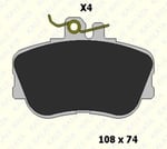 FREN BALATASI ÖN MERCEDES C SERI (W202) SW (S202) SHİMLİ 21439 203 24 MSH KD11