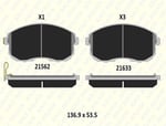 FREN BALATASI ÖN NISSAN NISSAN 180SX 200 SX 350 Z ALTIMA I II III V BLUEBIRD CEFIRO II MAXIMA III IV V SENTRA IV VI TIIDA II 21633 170 05 ANS KD13