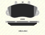 FREN BALATASI ÖN OPEL MOVANO COMBİ DAMPERLİ DÜZ KASA BOX (15 JANT) 23302 175 04 ANS KD13